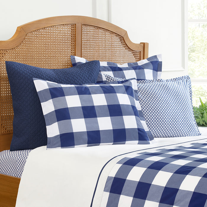 Dakota Navy Blue Duvet Cover