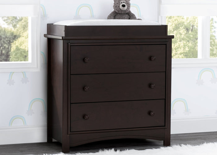Delta Children Perry 3 Drawer Dresser With Changing Top (RTA)