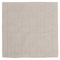 Dove Grey Chevron Quilt Euro Sham