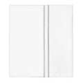 Dove Grey Lines Embroidered Flat Sheet