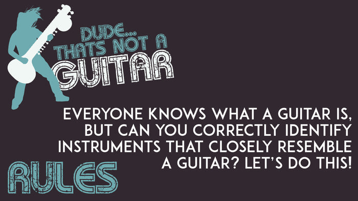 Dude... That's Not a Guitar