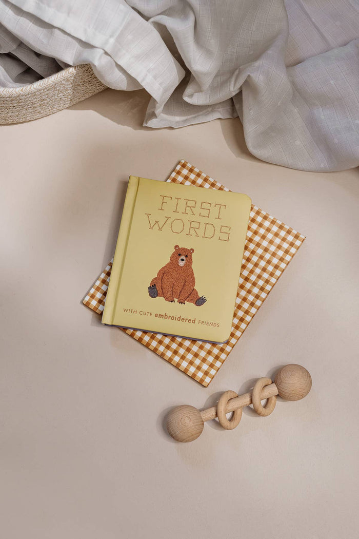 First Words with Cute Embroidered Friends