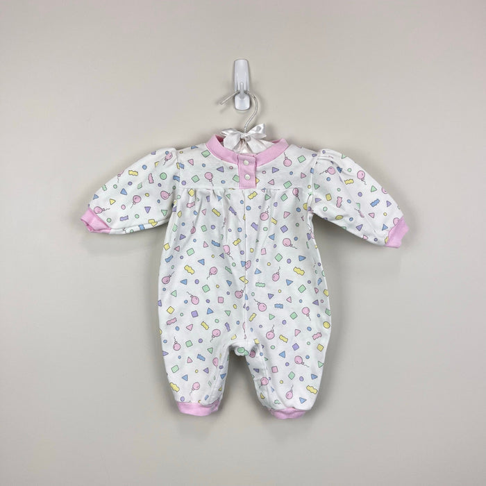 Fisher-Price Kidswear Pastel Confetti Coverall Romper Newborn USA
