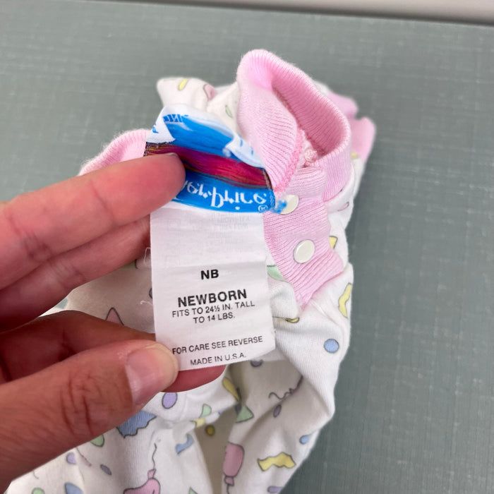 Fisher-Price Kidswear Pastel Confetti Coverall Romper Newborn USA