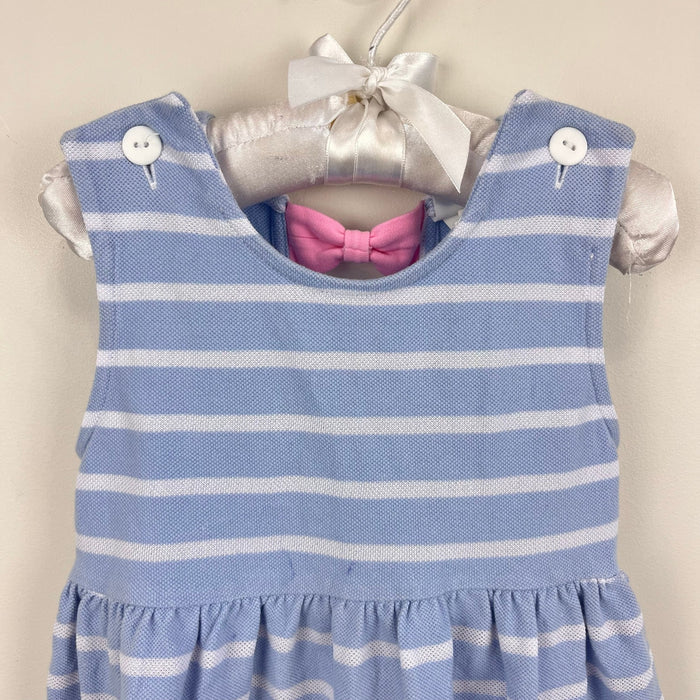 Florence Eiseman Girls Ice Cream Striped Knit Dress Light Blue 3T