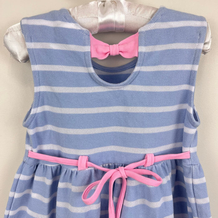 Florence Eiseman Girls Ice Cream Striped Knit Dress Light Blue 3T