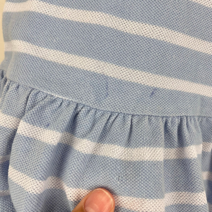 Florence Eiseman Girls Ice Cream Striped Knit Dress Light Blue 3T