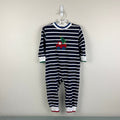 Florence Eiseman Stripe Knit Christmas Tree Longall Romper 24 Months