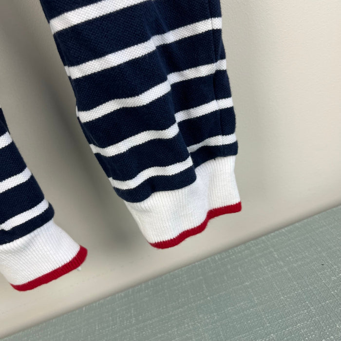 Florence Eiseman Stripe Knit Christmas Tree Longall Romper 24 Months
