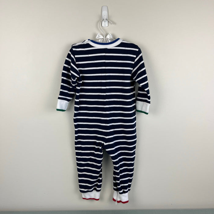 Florence Eiseman Stripe Knit Christmas Tree Longall Romper 24 Months