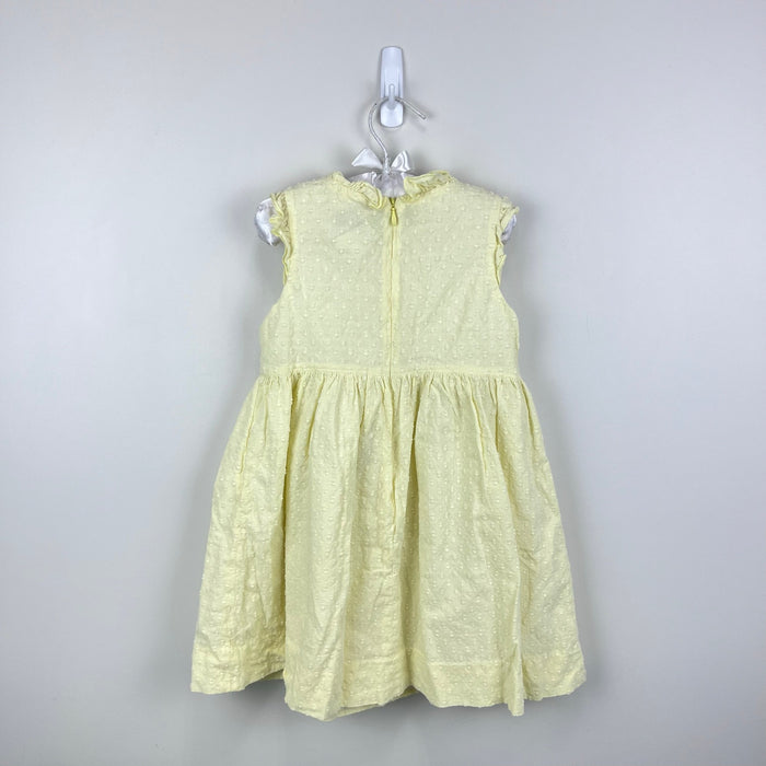 Florence Eiseman Yellow Ruffle Flower Applique Dress 4T