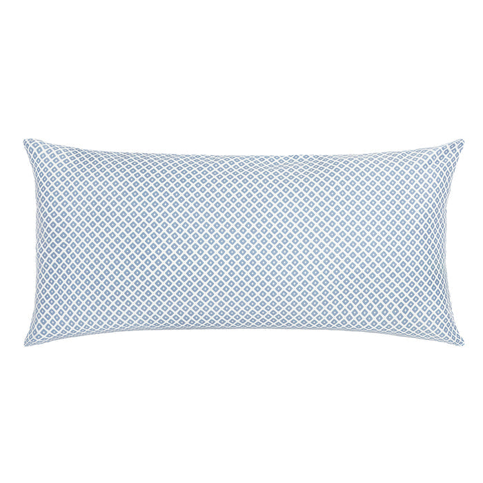 French Blue Diamonds Throw Pillow
