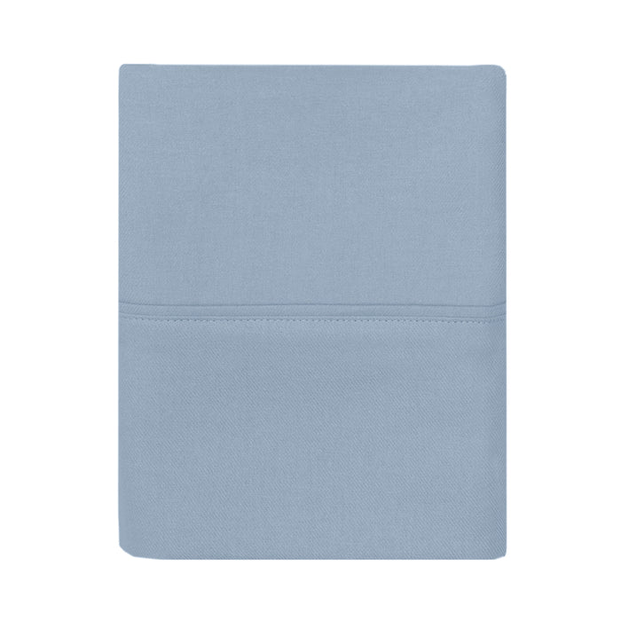 French Blue Flannel Pillowcase Pair
