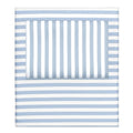 French Blue Striped Sheet Set  (Fitted, Flat, & Pillow Cases)