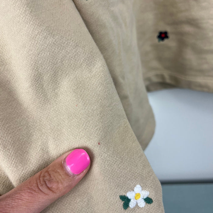 Gap Kids Graphic Sweatshirt Ditsy Multi Floral M 8