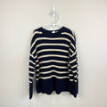 Gap Kids Oversized Sweater Navy Stripe M 8-9