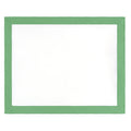 Green Linden Border Sham Pair