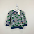 Gymboree Heather Gray Dino Pullover 18-24 Months NWT