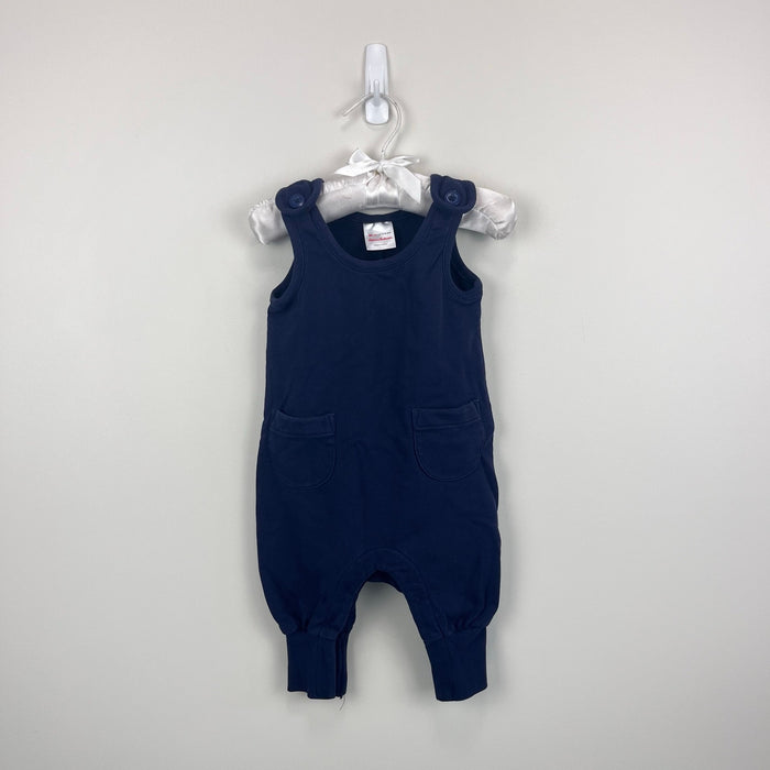 Hanna Andersson Baby French Terry Overalls Navy Blue 60 cm 3-6
