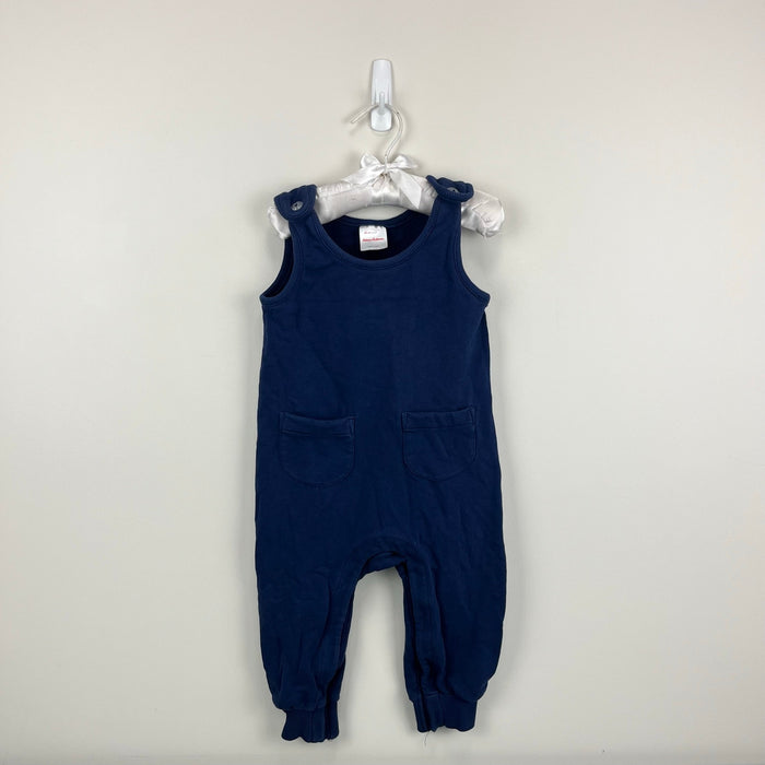 Hanna Andersson Baby French Terry Overalls Navy Blue 85 cm 2T