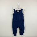 Hanna Andersson Baby French Terry Overalls Navy Blue 85 cm 2T