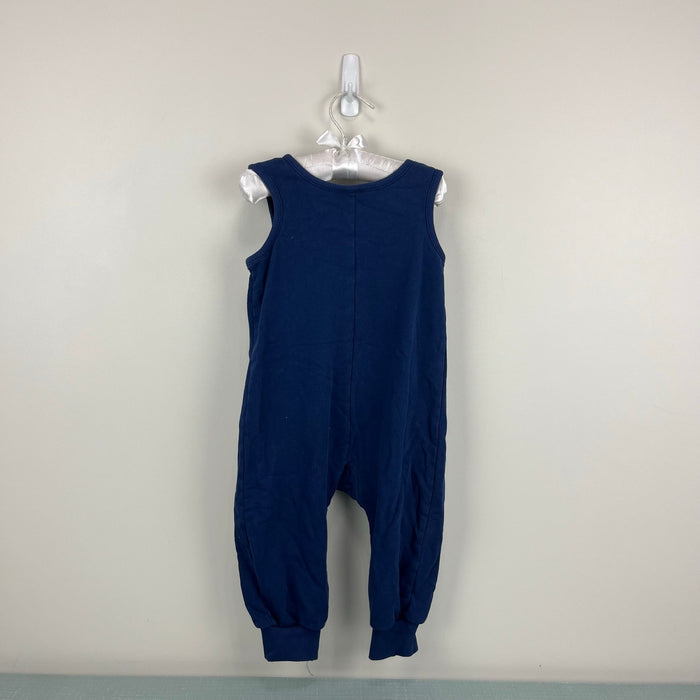 Hanna Andersson Baby French Terry Overalls Navy Blue 85 cm 2T