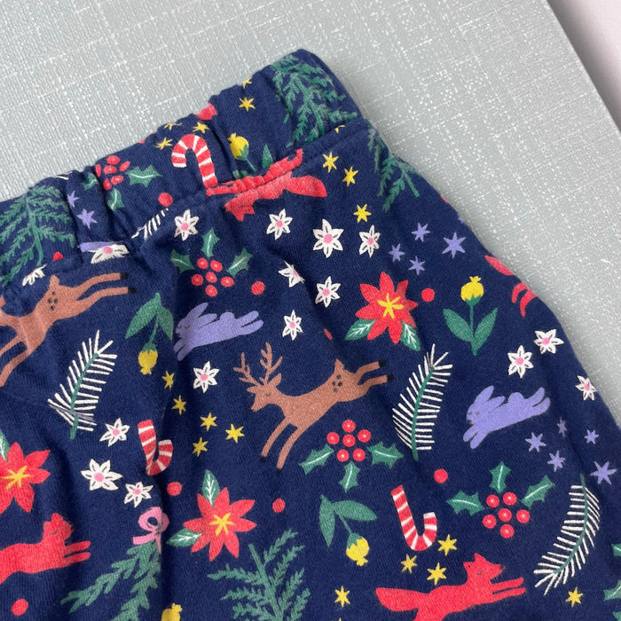 Hanna Andersson Baby Print Knit Jogger Winter White on Navy 75 cm 12-18 Months