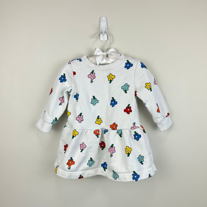 Hanna Andersson Baby Printed French Terry Dress Flowers 75 cm 12-18 Months