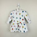 Hanna Andersson Baby Printed French Terry Dress Flowers 75 cm 12-18 Months