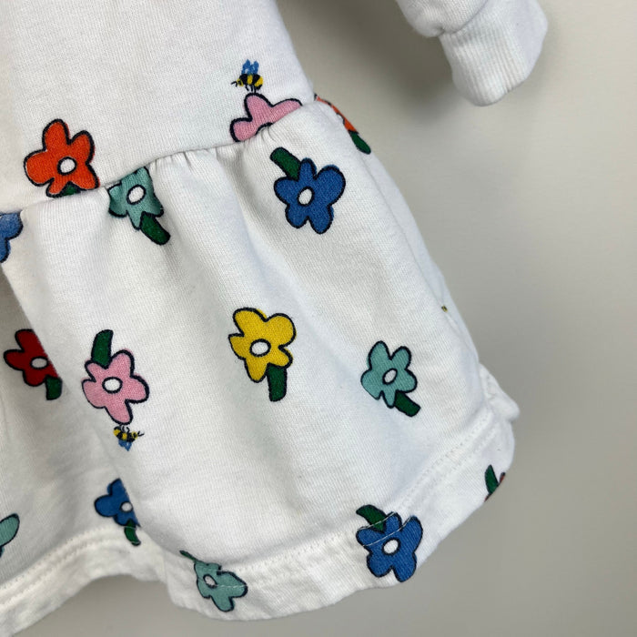 Hanna Andersson Baby Printed French Terry Dress Flowers 75 cm 12-18 Months