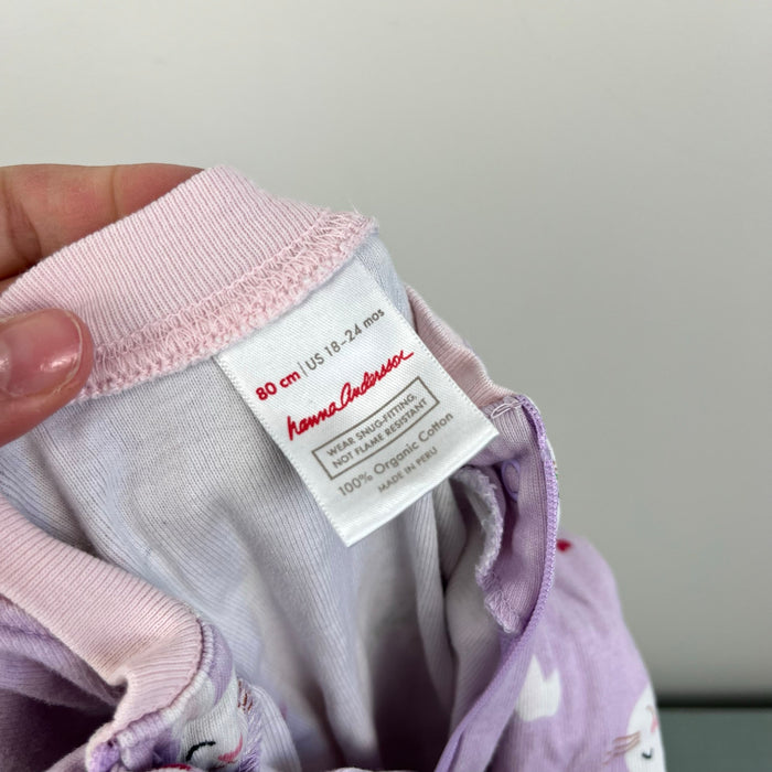 Hanna Andersson Bunny Rabbit Pajamas 80 cm 18-24 Months
