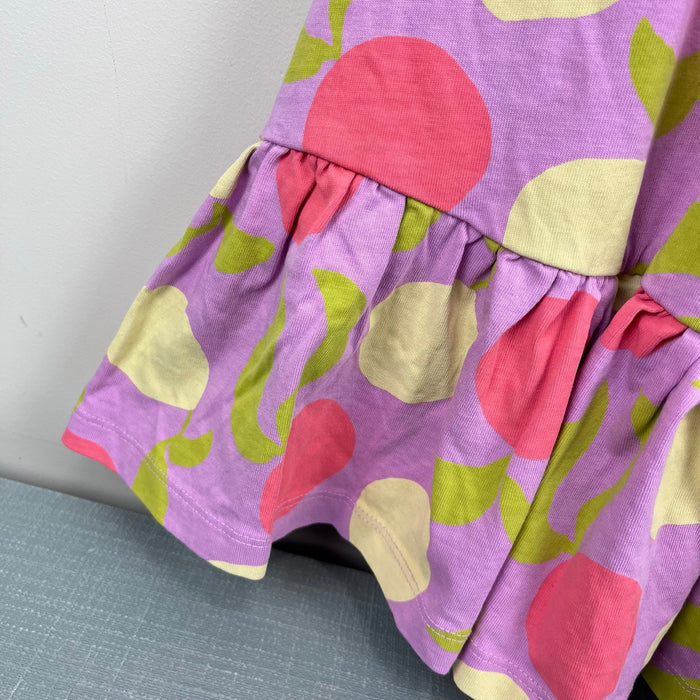 Hanna Andersson Cotton Tiered Cross Back Citrus Sunshine Tea Rose 120 cm 6-7