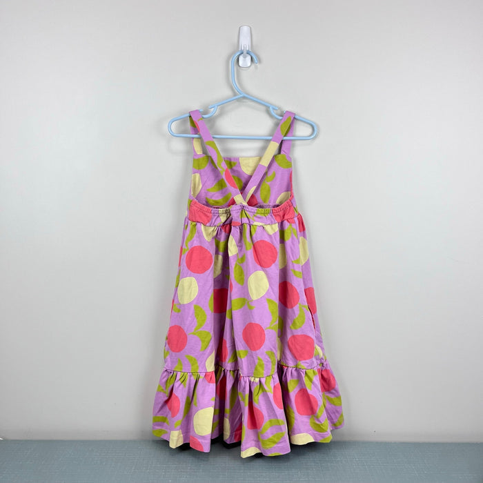 Hanna Andersson Cotton Tiered Cross Back Citrus Sunshine Tea Rose 120 cm 6-7
