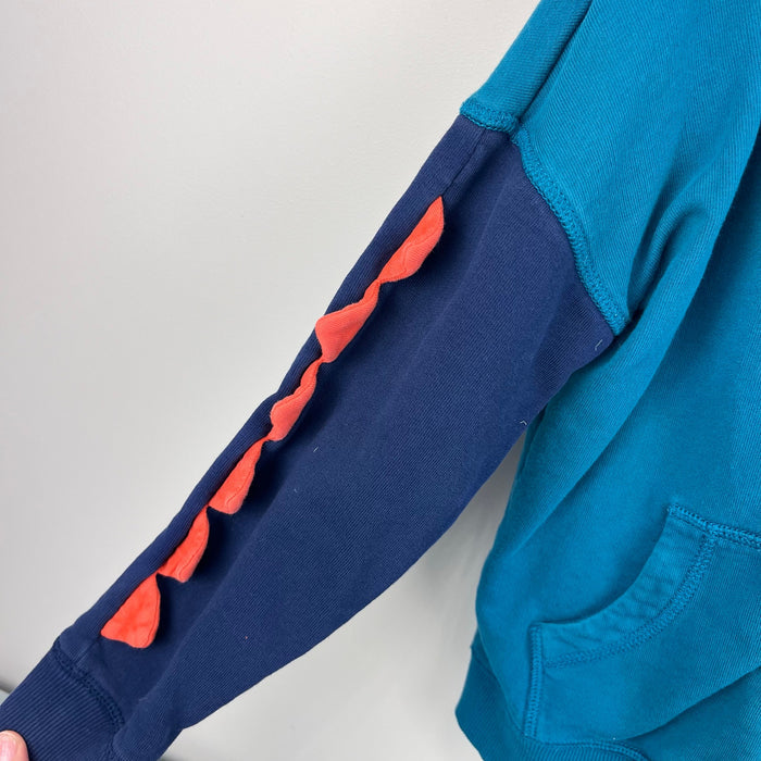 Hanna Andersson Dino Sweatshirt in French Terry Trek Teal 120 cm 6-7