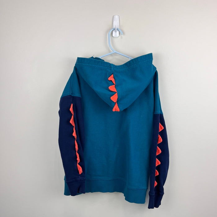 Hanna Andersson Dino Sweatshirt in French Terry Trek Teal 120 cm 6-7
