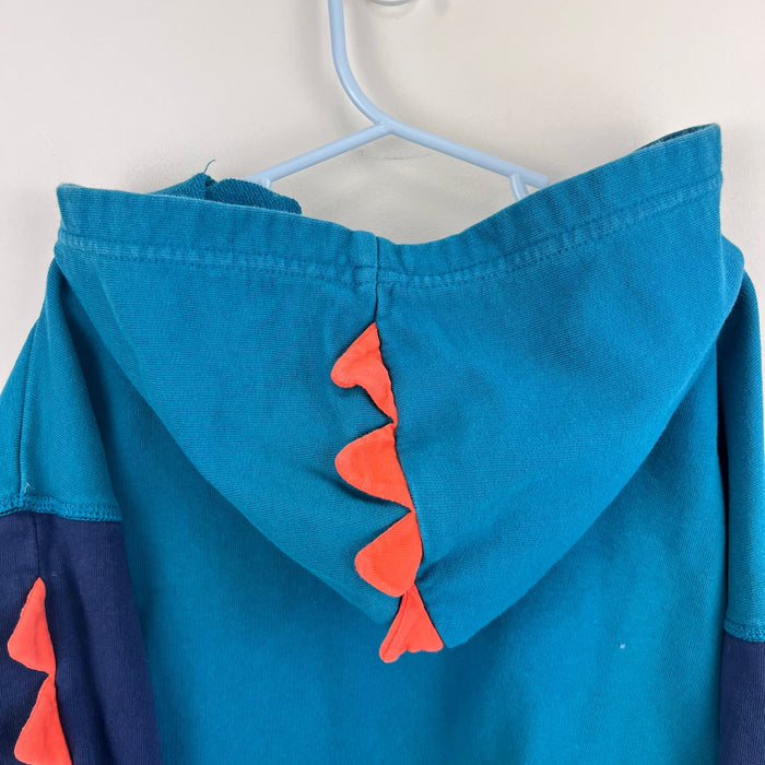 Hanna Andersson Dino Sweatshirt in French Terry Trek Teal 120 cm 6-7