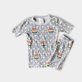 Hanna Andersson Easter Bunny Rainbow Egg Short John PJs 130 cm 8