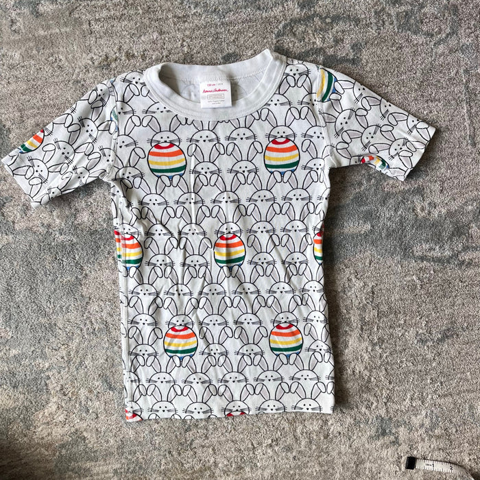 Hanna Andersson Easter Bunny Rainbow Egg Short John PJs 130 cm 8