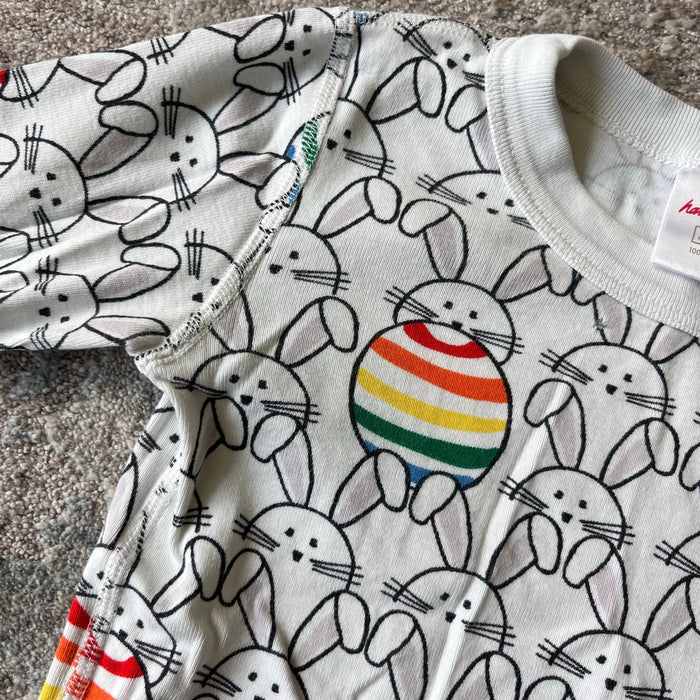 Hanna Andersson Easter Bunny Rainbow Egg Short John PJs 130 cm 8