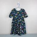 Hanna Andersson Green Galloping Horse Dress 130 cm 8