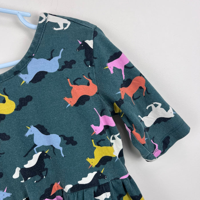 Hanna Andersson Green Galloping Horse Dress 130 cm 8