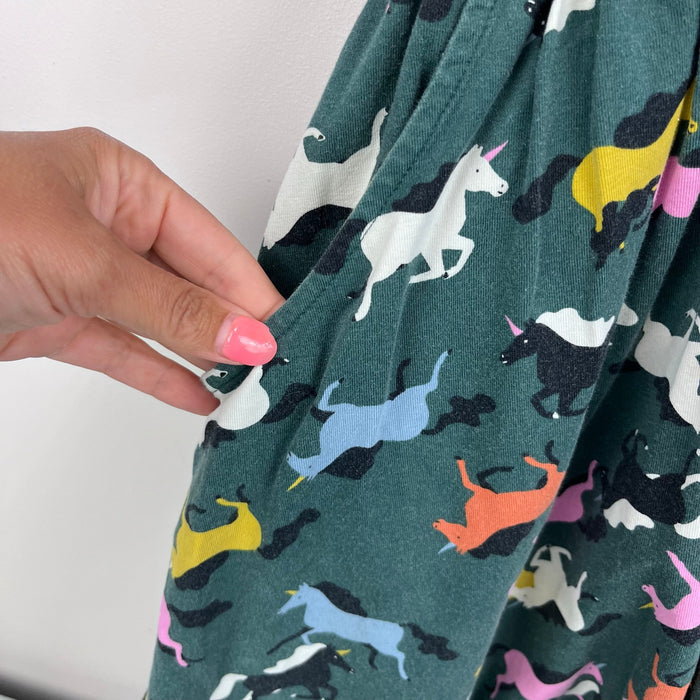 Hanna Andersson Green Galloping Horse Dress 130 cm 8