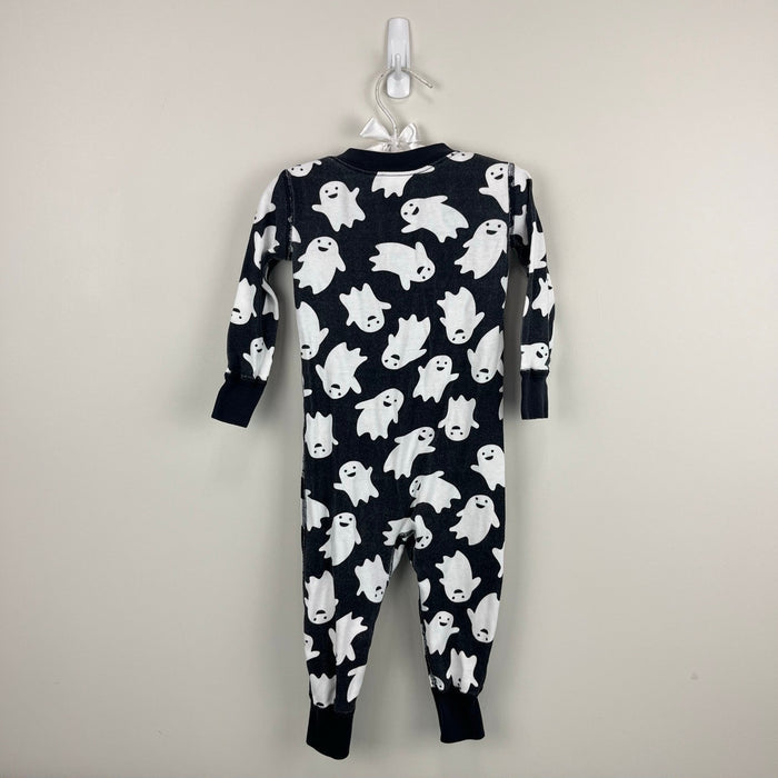 Hanna Andersson Halloween Black White Ghost HannaJams Sleeper 80 cm 18-24 Months