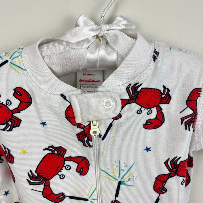 Hanna Andersson HannaJams Shortie Sleeper Crabs 90 cm 3T