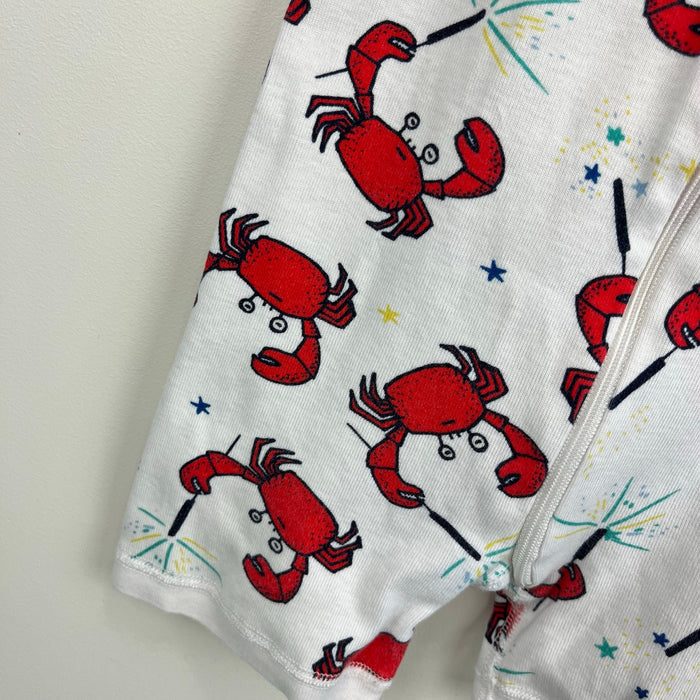 Hanna Andersson HannaJams Shortie Sleeper Crabs 90 cm 3T