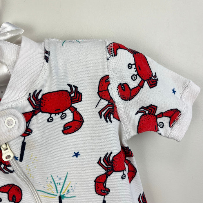 Hanna Andersson HannaJams Shortie Sleeper Crabs 90 cm 3T