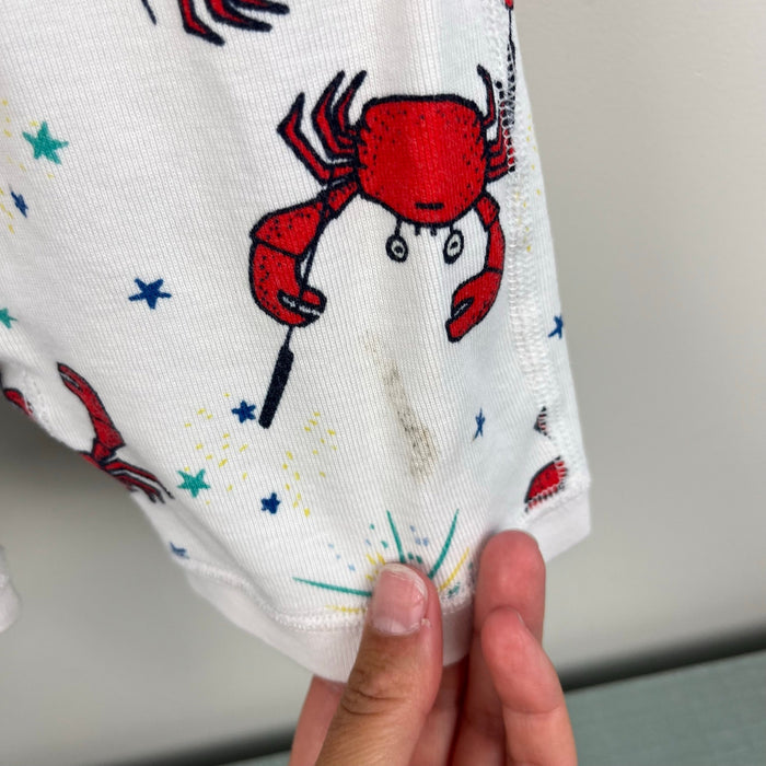 Hanna Andersson HannaJams Shortie Sleeper Crabs 90 cm 3T