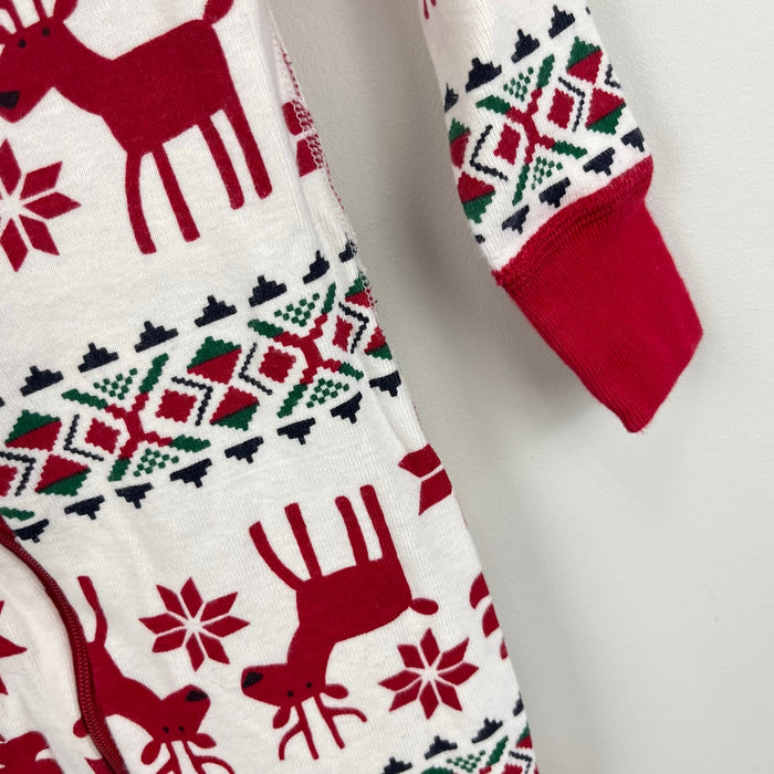 Hanna Andersson Holiday Dear Deer HannaJams Footed Sleeper 75 cm 12-18 Months