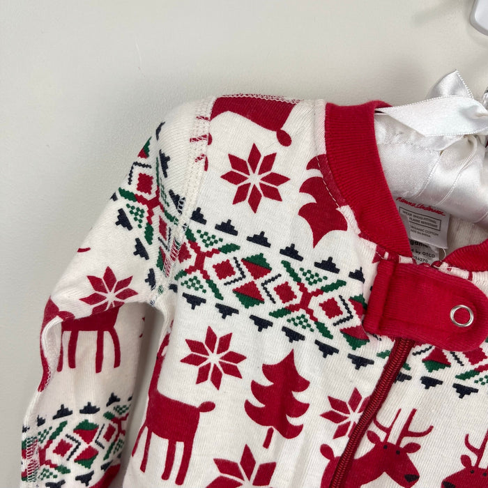 Hanna Andersson Holiday Dear Deer HannaJams Footed Sleeper 75 cm 12-18 Months