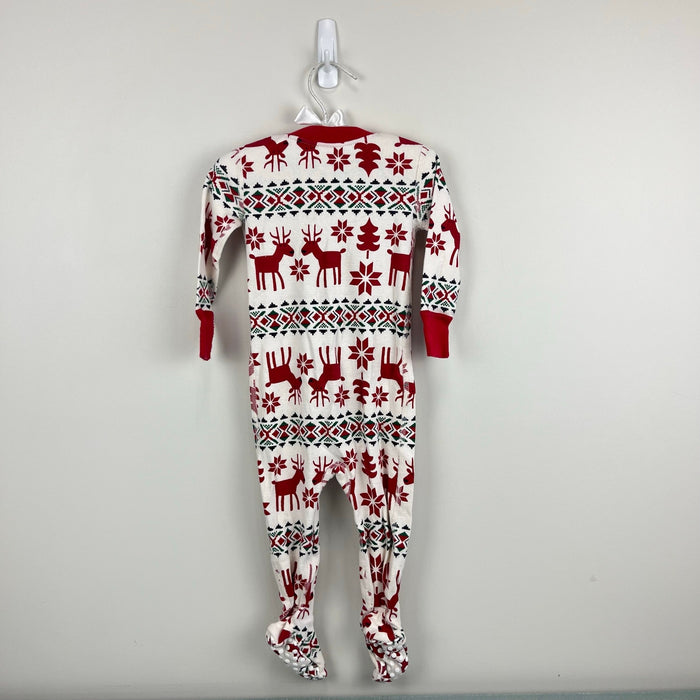 Hanna Andersson Holiday Dear Deer HannaJams Footed Sleeper 75 cm 12-18 Months